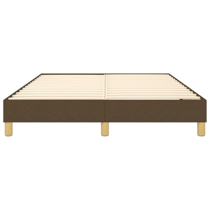 Boxspringframe stof donkerbruin 140x200 cm 140 x 200 cm 25 cm