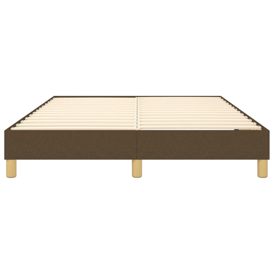 Boxspringframe stof donkerbruin 140x200 cm 140 x 200 cm 25 cm