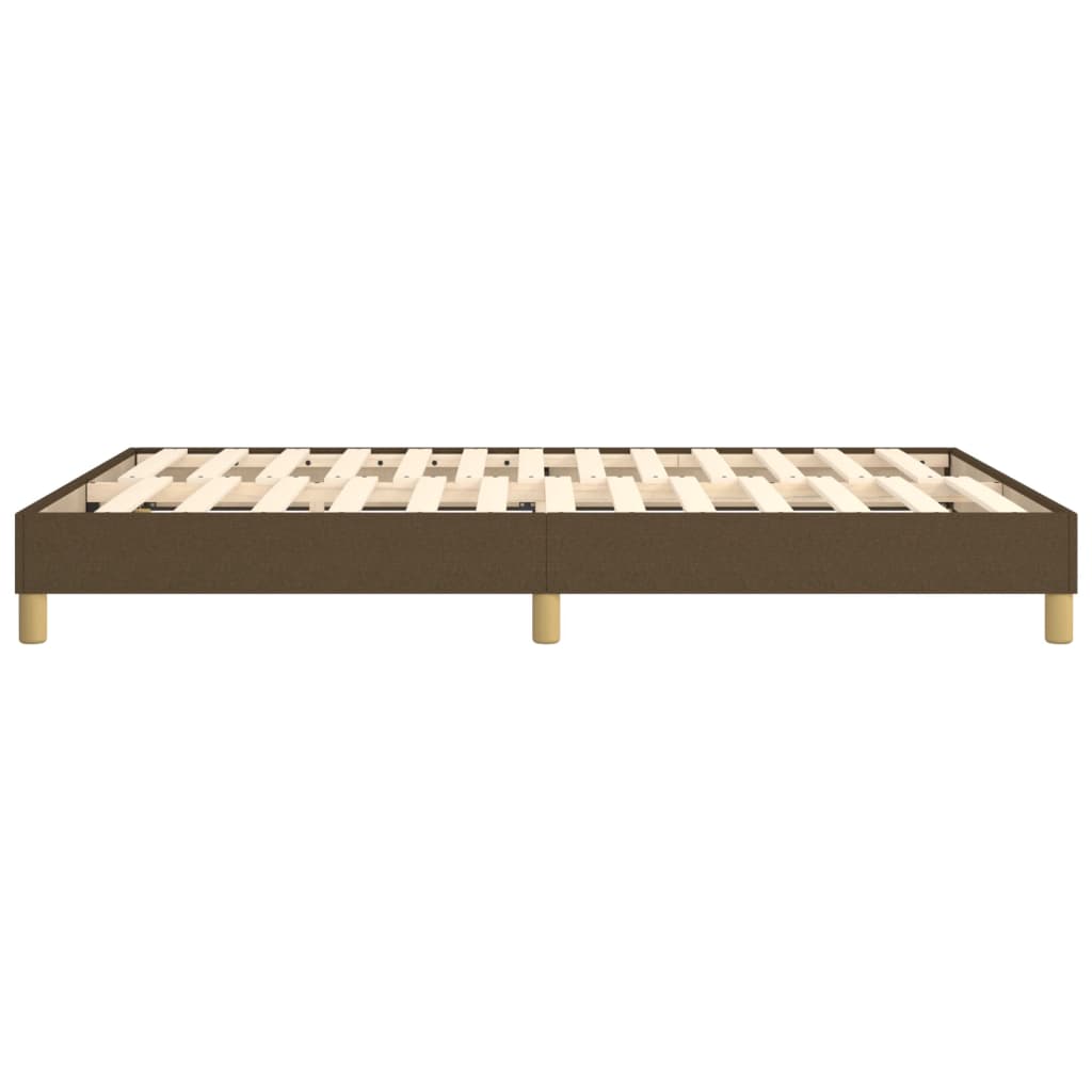 Boxspringframe stof donkerbruin 140x200 cm 140 x 200 cm 25 cm