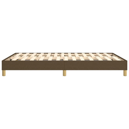 Boxspringframe stof donkerbruin 140x200 cm 140 x 200 cm 25 cm