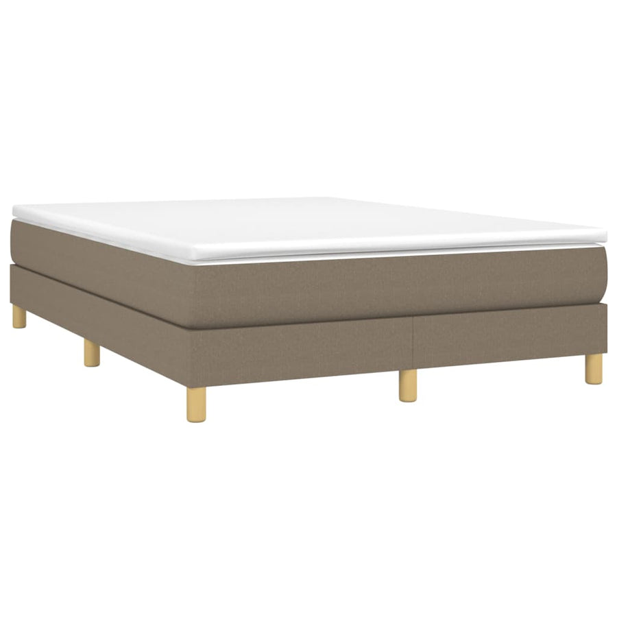 Boxspringframe stof taupe 140x200 cm 140 x 200 cm 25 cm