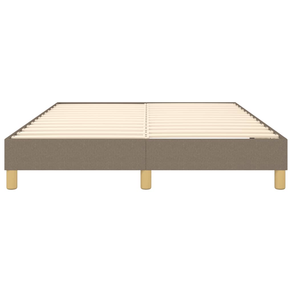 Boxspringframe stof taupe 140x200 cm 140 x 200 cm 25 cm