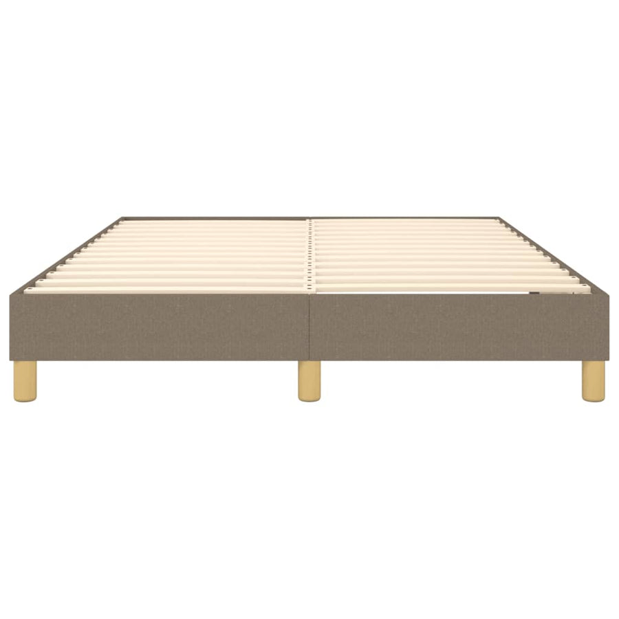 Boxspringframe stof taupe 140x200 cm 140 x 200 cm 25 cm