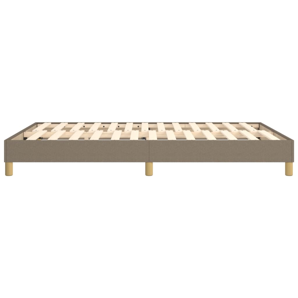 Boxspringframe stof taupe 140x200 cm 140 x 200 cm 25 cm