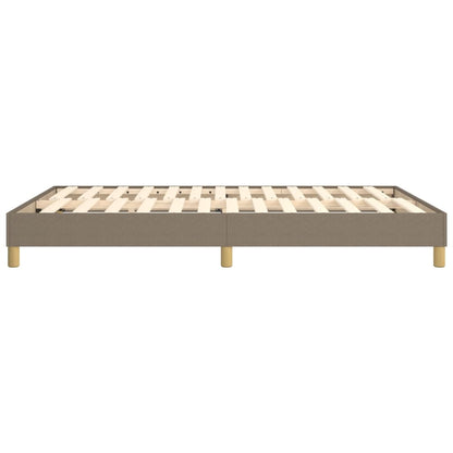 Boxspringframe stof taupe 140x200 cm 140 x 200 cm 25 cm