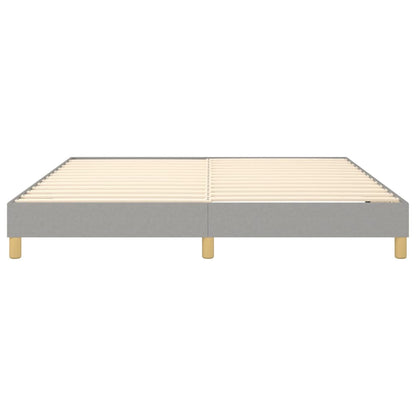 Boxspringframe Stof Lichtgrijs 160 x 200 cm 25 cm