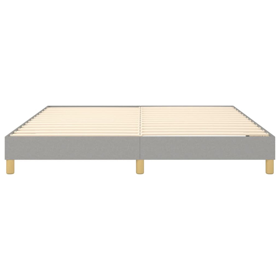 Boxspringframe Stof Lichtgrijs 160 x 200 cm 25 cm