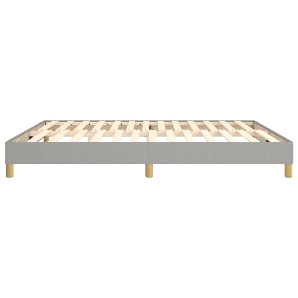 Boxspringframe Stof Lichtgrijs 160 x 200 cm 25 cm