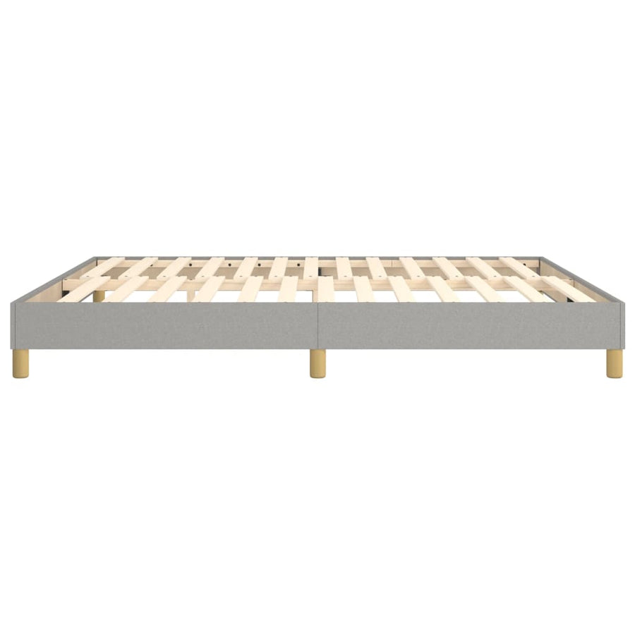 Boxspringframe Stof Lichtgrijs 160 x 200 cm 25 cm