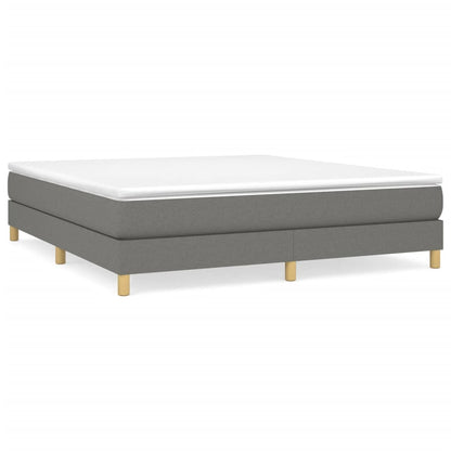 Boxspringframe Stof Donkergrijs 160 x 200 cm 25 cm
