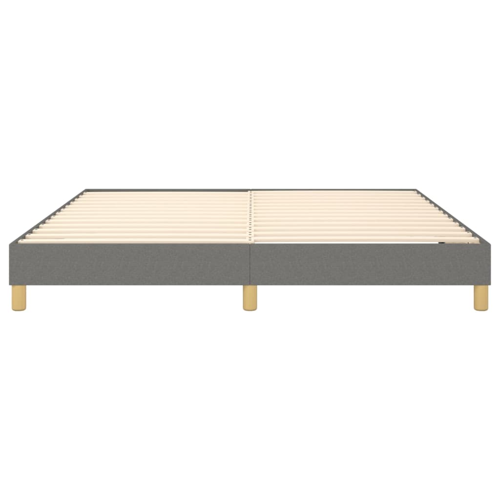 Boxspringframe Stof Donkergrijs 160 x 200 cm 25 cm