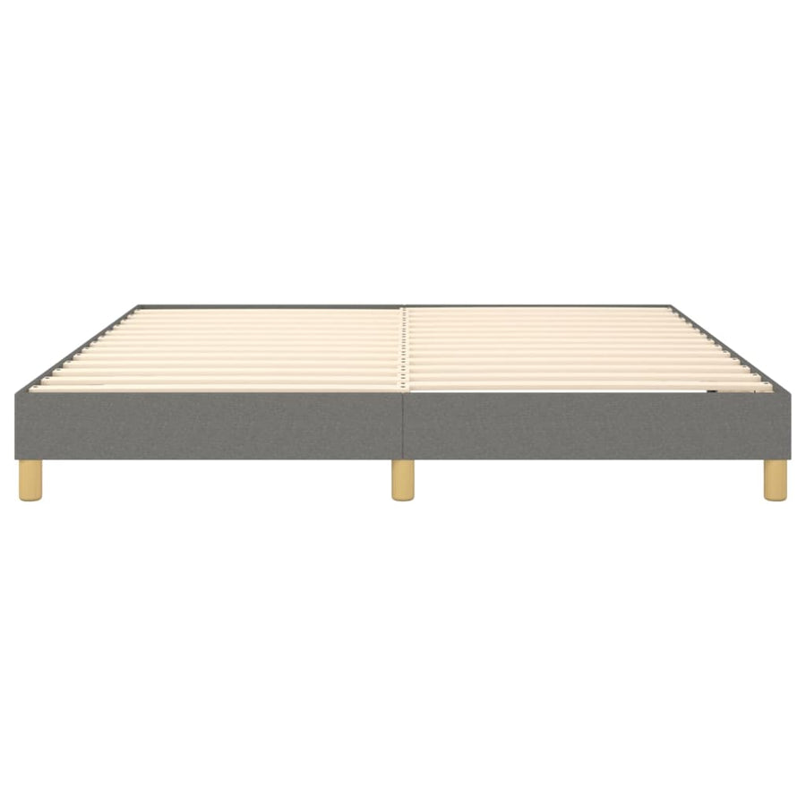 Boxspringframe Stof Donkergrijs 160 x 200 cm 25 cm