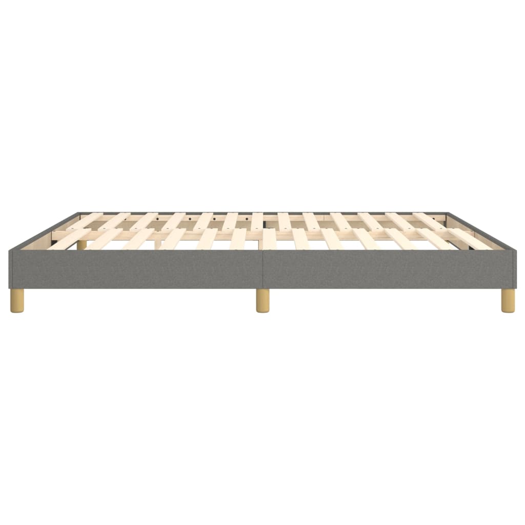 Boxspringframe Stof Donkergrijs 160 x 200 cm 25 cm
