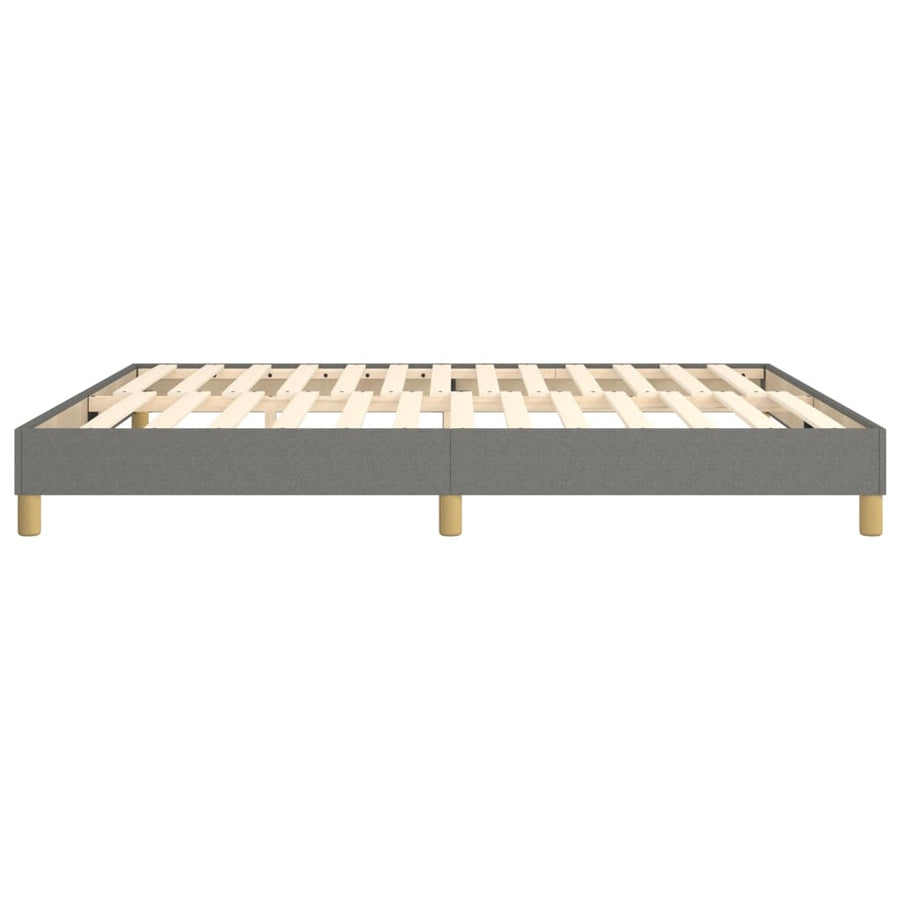 Boxspringframe Stof Donkergrijs 160 x 200 cm 25 cm