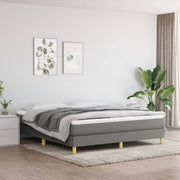 Boxspring bed 160x200 cm donkergrijs stof