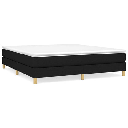 Boxspringframe Stof Zwart 160 x 200 cm 25 cm