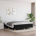 Boxspring bed 160x200 cm zwart stof