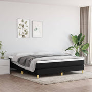 Boxspring bed 160x200 cm zwart stof