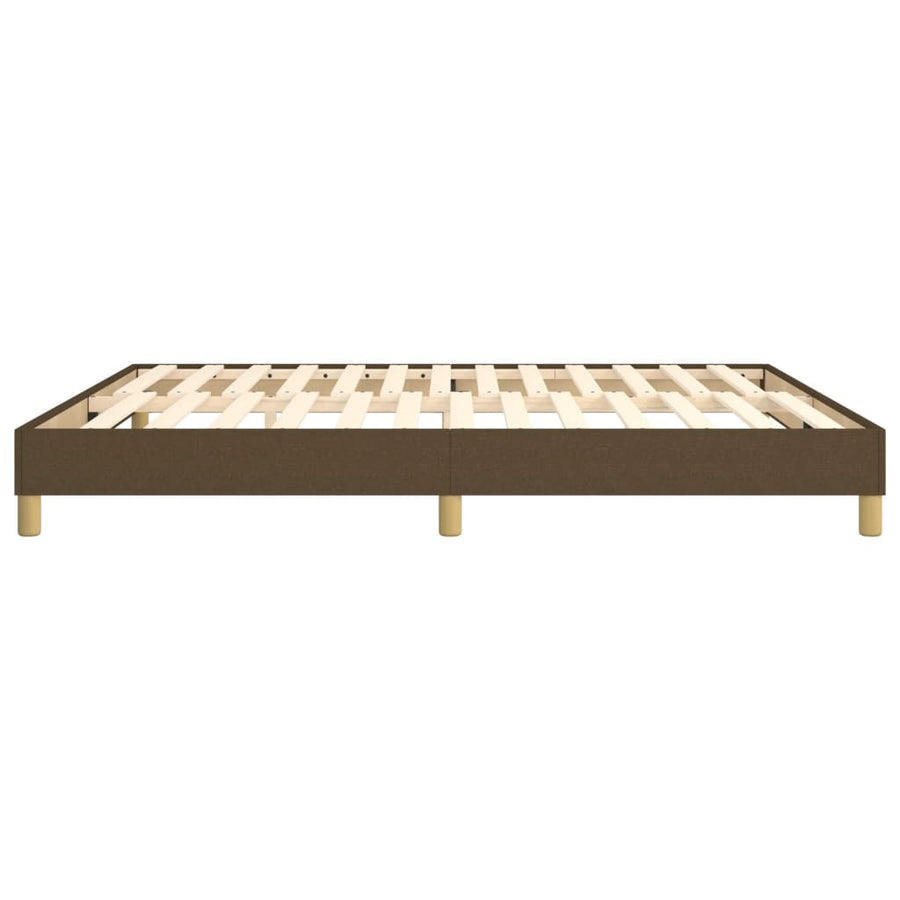 Boxspringframe stof donkerbruin 160x200 cm 160 x 200 cm 25 cm