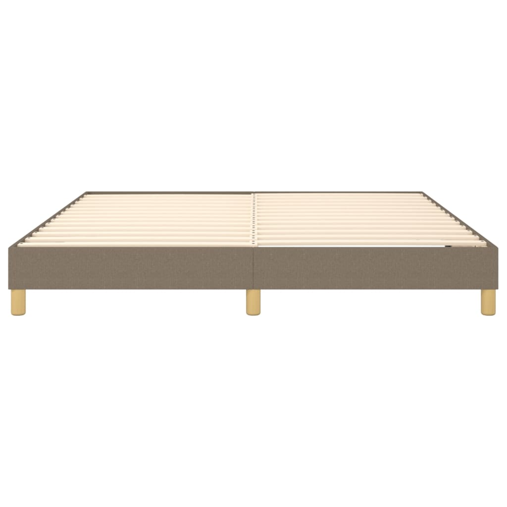 Boxspringframe stof taupe 160x200 cm 160 x 200 cm 25 cm