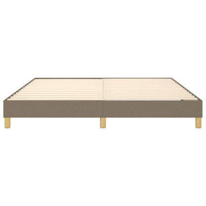 Boxspringframe stof taupe 160x200 cm 160 x 200 cm 25 cm