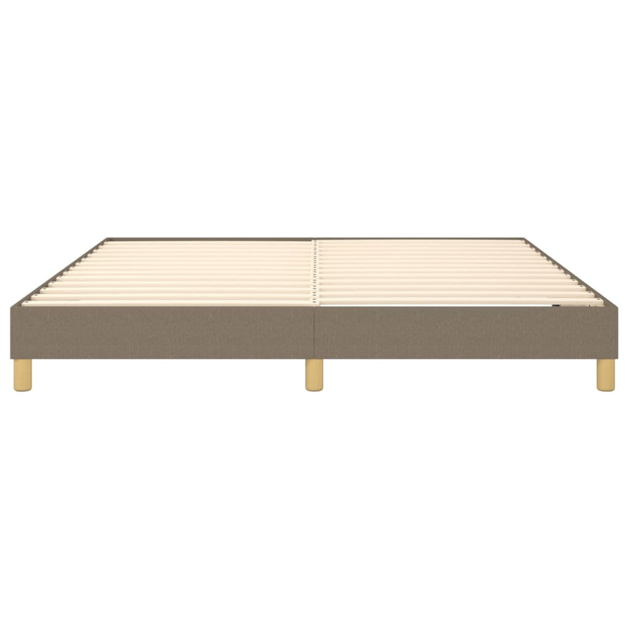 Boxspringframe stof taupe 160x200 cm 160 x 200 cm 25 cm