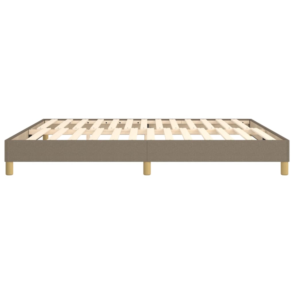 Boxspringframe stof taupe 160x200 cm 160 x 200 cm 25 cm