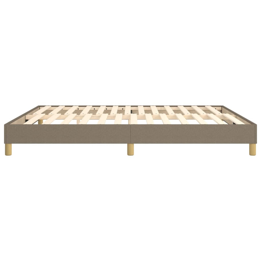 Boxspringframe stof taupe 160x200 cm 160 x 200 cm 25 cm