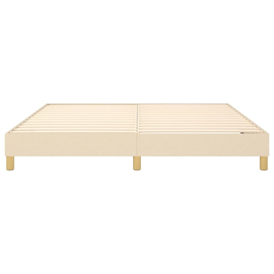Boxspringframe Stof Kleurig Crème 160 x 200 cm 25 cm