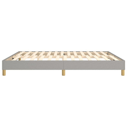 Boxspringframe Stof Lichtgrijs 180 x 200 cm 25 cm