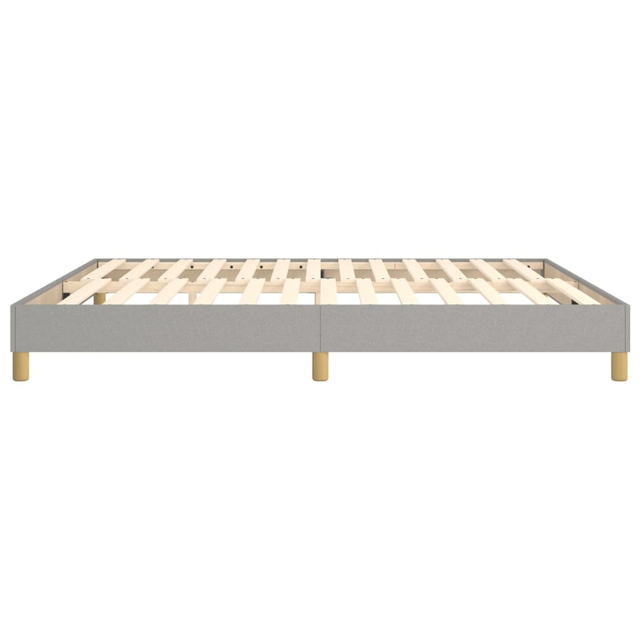 Boxspringframe Stof Lichtgrijs 180 x 200 cm 25 cm