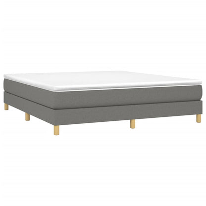 Boxspringframe Stof Donkergrijs 180 x 200 cm 25 cm