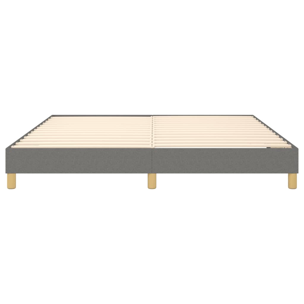 Boxspringframe Stof Donkergrijs 180 x 200 cm 25 cm