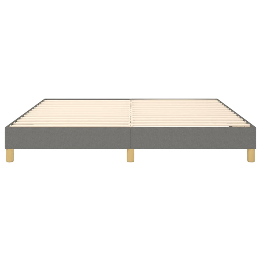 Boxspringframe Stof Donkergrijs 180 x 200 cm 25 cm
