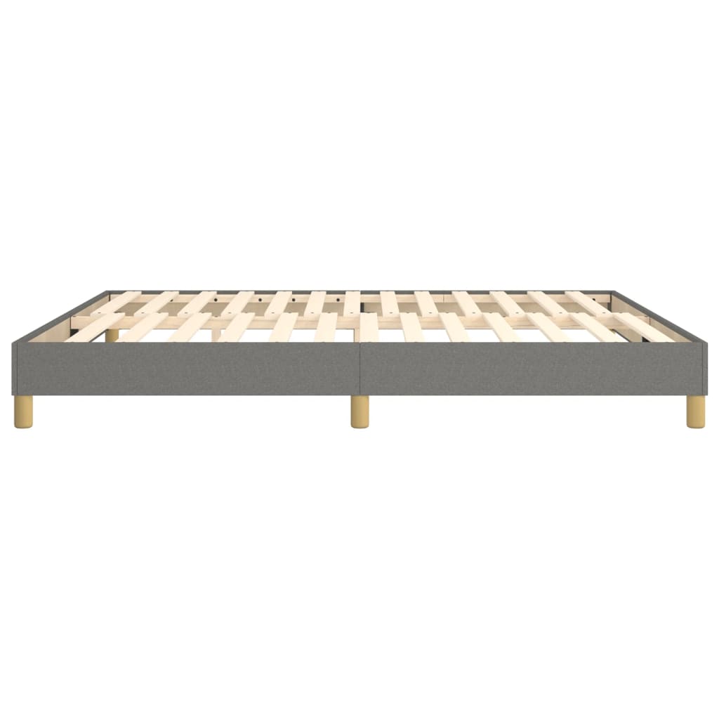 Boxspringframe Stof Donkergrijs 180 x 200 cm 25 cm