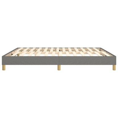 Boxspringframe Stof Donkergrijs 180 x 200 cm 25 cm