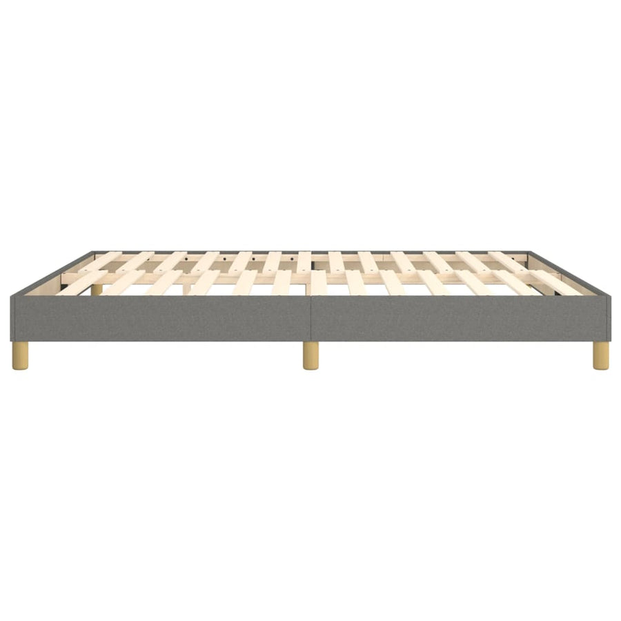 Boxspringframe Stof Donkergrijs 180 x 200 cm 25 cm