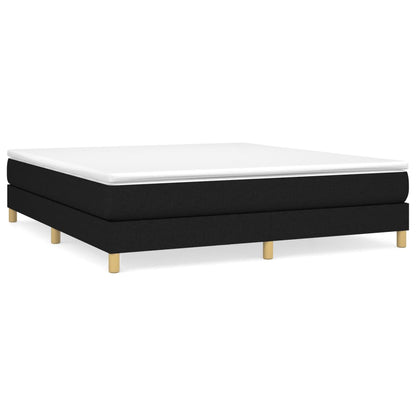 Boxspringframe Stof Zwart 180 x 200 cm 25 cm