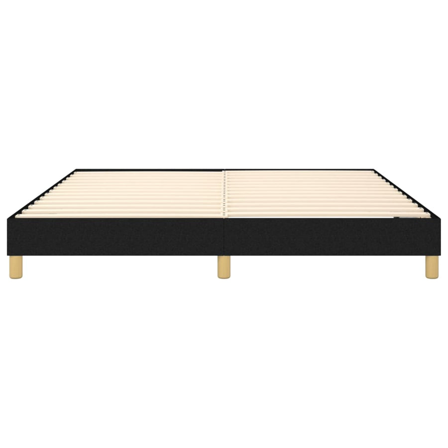 Boxspringframe Stof Zwart 180 x 200 cm 25 cm