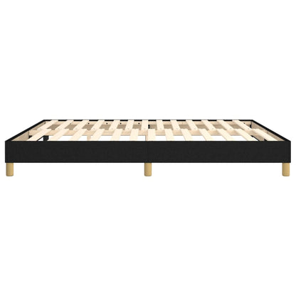 Boxspringframe Stof Zwart 180 x 200 cm 25 cm
