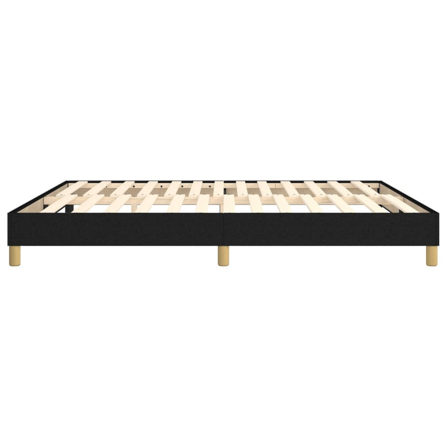 Boxspringframe Stof Zwart 180 x 200 cm 25 cm