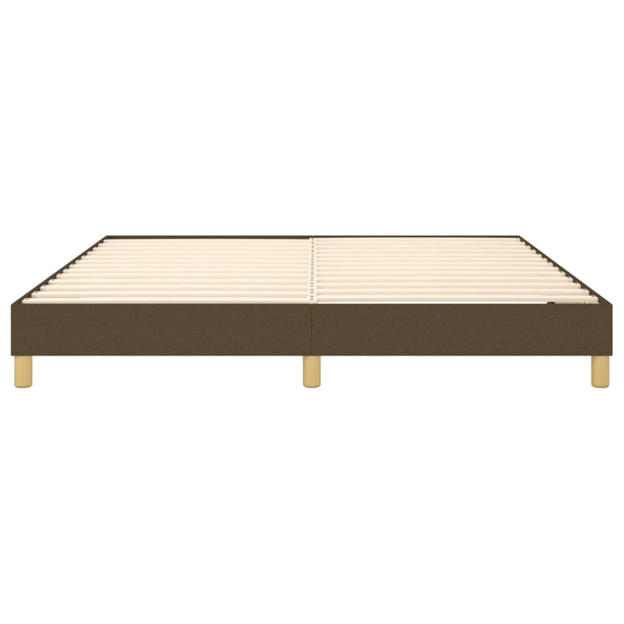 Boxspringframe stof donkerbruin 180x200 cm 180 x 200 cm 25 cm