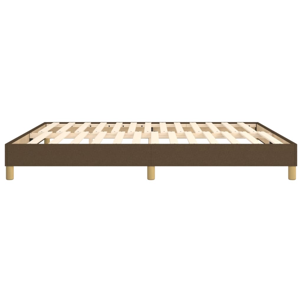 Boxspringframe stof donkerbruin 180x200 cm 180 x 200 cm 25 cm
