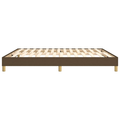 Boxspringframe stof donkerbruin 180x200 cm 180 x 200 cm 25 cm