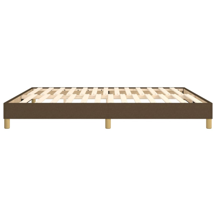 Boxspringframe stof donkerbruin 180x200 cm 180 x 200 cm 25 cm