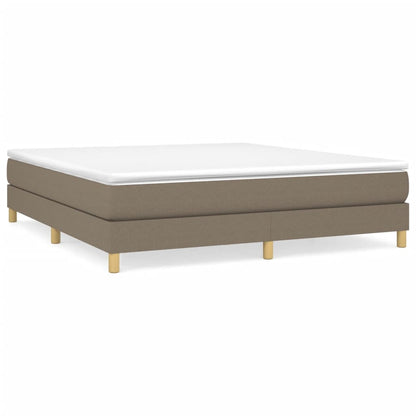 Boxspringframe stof taupe 180x200 cm 180 x 200 cm 25 cm