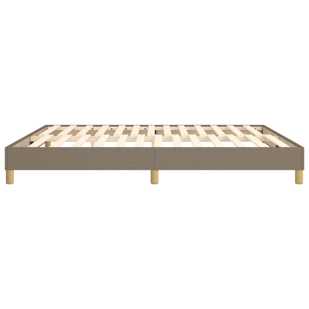 Boxspringframe stof taupe 180x200 cm 180 x 200 cm 25 cm