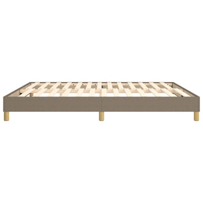 Boxspringframe stof taupe 180x200 cm 180 x 200 cm 25 cm