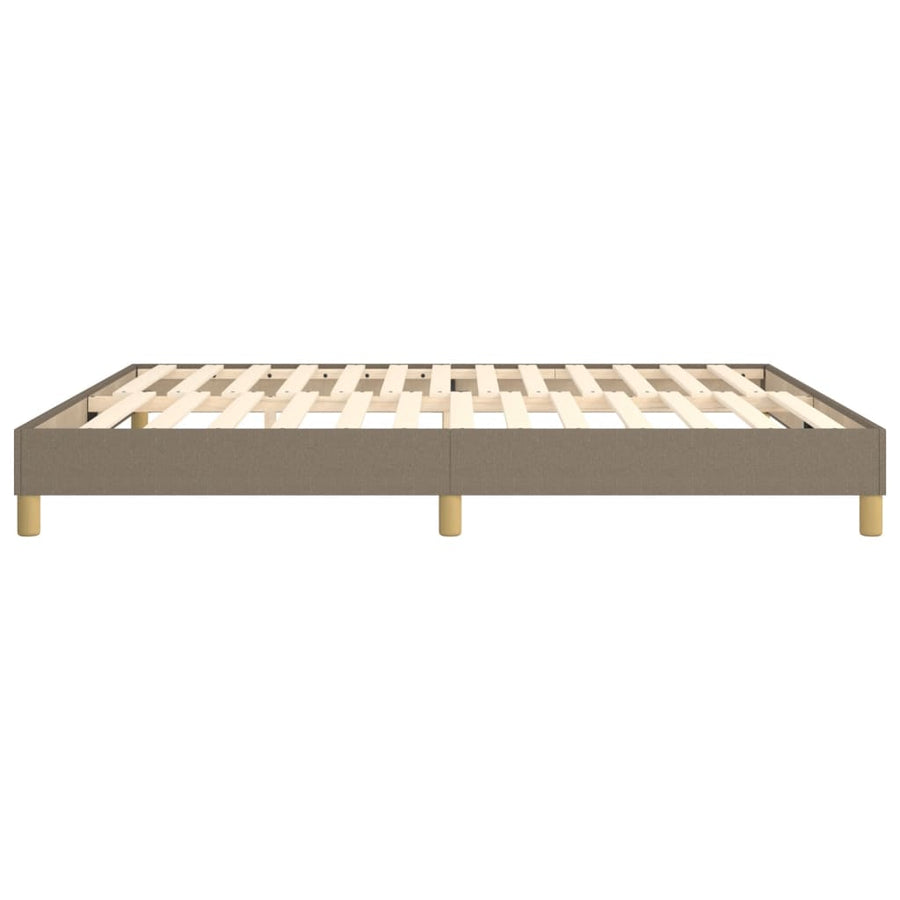 Boxspringframe stof taupe 180x200 cm 180 x 200 cm 25 cm