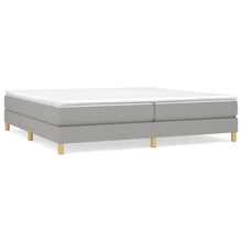 Boxspringframe Stof Lichtgrijs 200 x 200 cm 25 cm